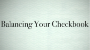 Balancing Your Checkbook